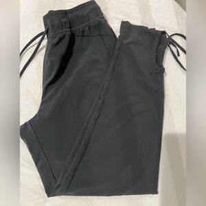 Prana Black Yoga Jogger Pants Cinched Ankle Drawstring Waist size small